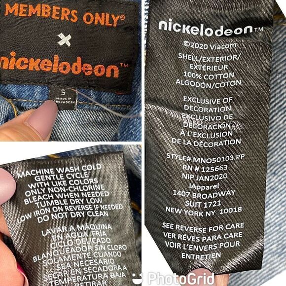 Members Only x Sponge Bob Trucker Denim Jean Jacket X Nickelodeon Size Small New - Picture 6 of 12